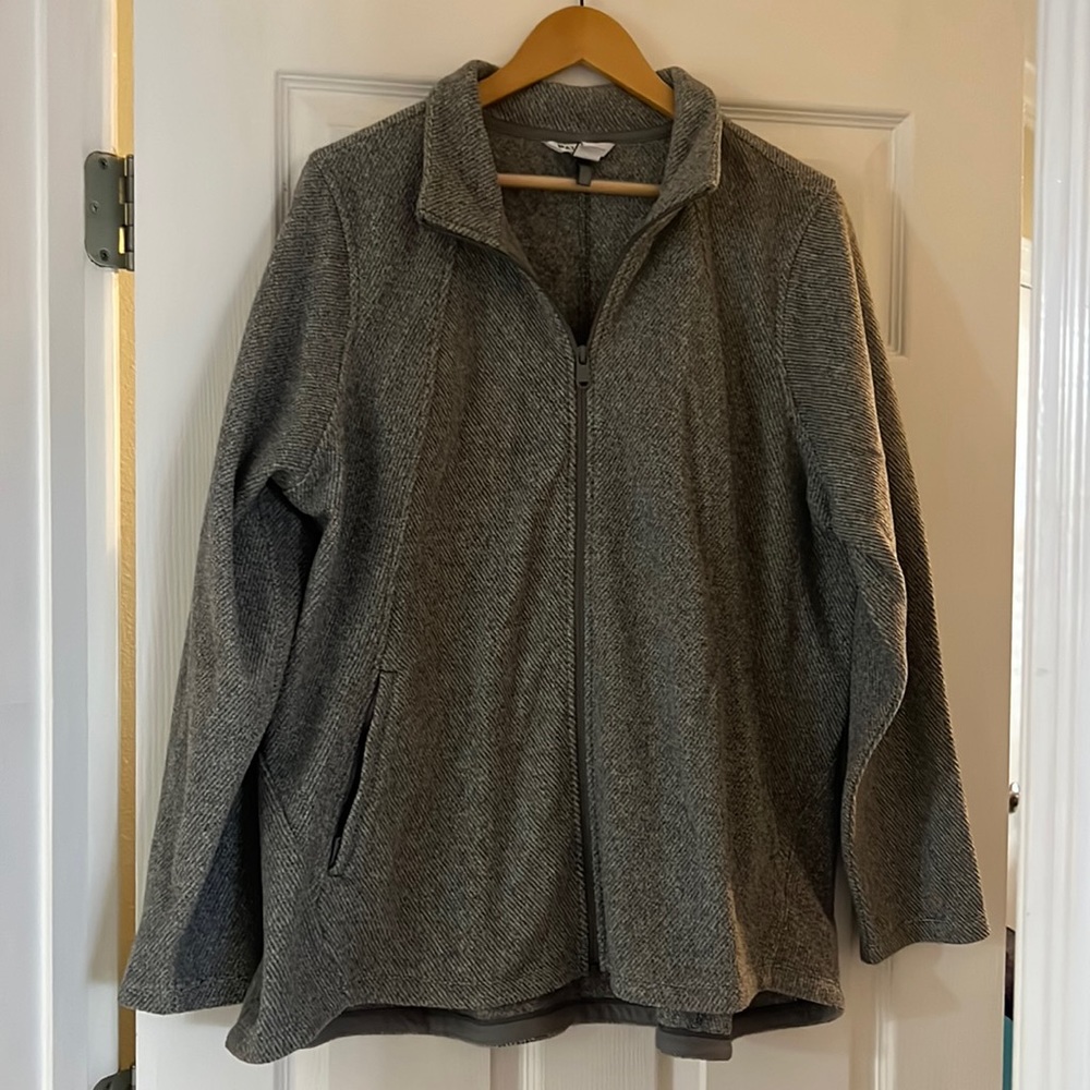Athleta gray zip up jacket